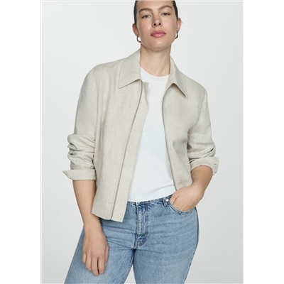 Jeans Blanca rectos crop