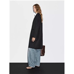 Abrigo largo mezcla lana