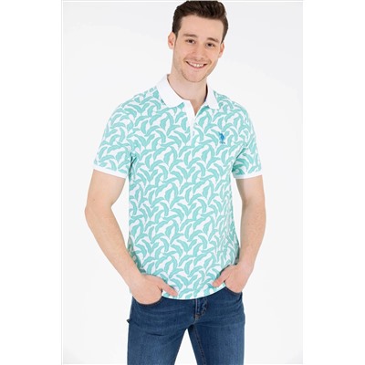 Erkek Mint Polo Yaka Tişört