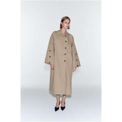 TRENCH OVERSIZE BOTONES