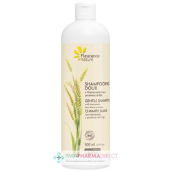 Fleurance Nature Shampooing Doux - Hamamélis & Protéines de Blé - BIO 500 ml