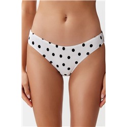 Trendyolmilla Puantiyeli Regular Bikini Altı TBESS24BA00126