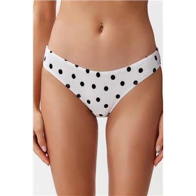 Trendyolmilla Puantiyeli Regular Bikini Altı TBESS24BA00126
