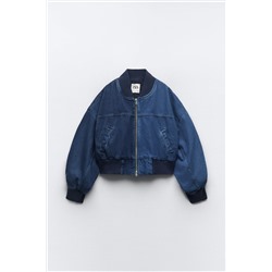 ZW BOMBER DENIM CONTRASTE