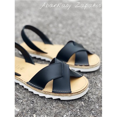 Босоножки от испанского производителья Ab.Zapatos Cruz-Yute marino АКЦИЯ