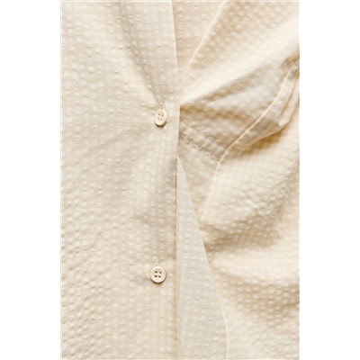 ZW COLLECTION MULTI-WAY CHECK SHIRT