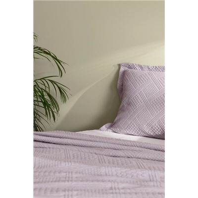 Triangle King Size %100 Pamuk Yatak Örtüsü - Açık Mürdüm