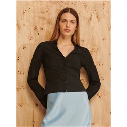 Bluse mit V-Ausschnitt