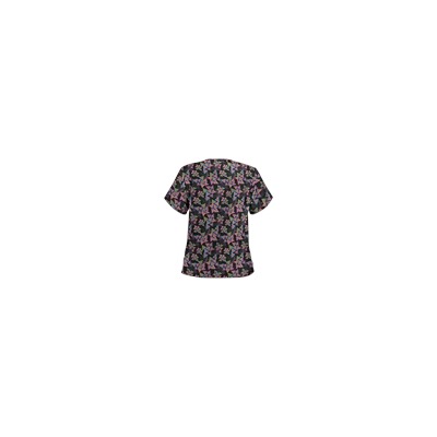 UA Right Angle Black Print Scrub Top