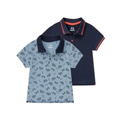 lupilu Kleinkinder Jungen Poloshirt, 2 Stück, mit Baumwolle