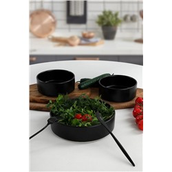Keramika Mat Siyah Salata Kasesi 3Adet ST038003F956A0000000ACD700