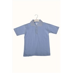 BLUEMOOR Çocuk Polo Yaka Kısa Kol Düz Renk Okul T-shirt 00901