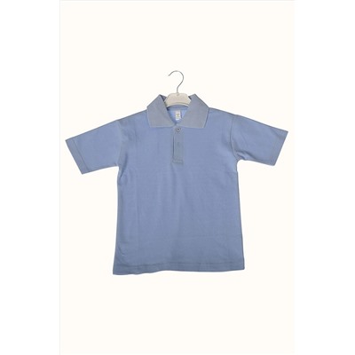 BLUEMOOR Çocuk Polo Yaka Kısa Kol Düz Renk Okul T-shirt 00901