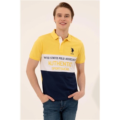 Erkek Açık Sarı Polo Yaka Tişört