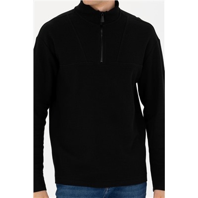 Erkek Siyah Sweatshirt