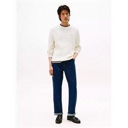 Cable Knit Crewneck Sweater