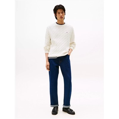 Cable Knit Crewneck Sweater