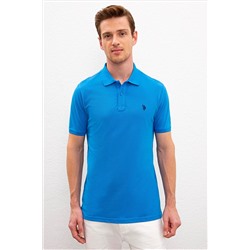 Erkek Kobalt Basic Polo Yaka Tişört