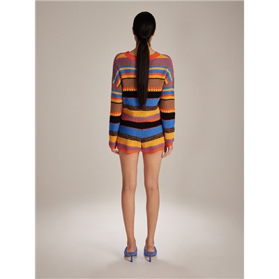 Shorts aus Strukturjersey