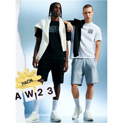 PACK OF 2 PAIRS OF BASIC JOGGER BERMUDA SHORTS