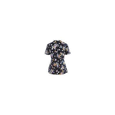 Cherokee Runway Scrubs Paradise To Meet You Print Top