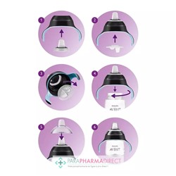 Avent Tasse Anti Fuite Rose 6m+ 200ml