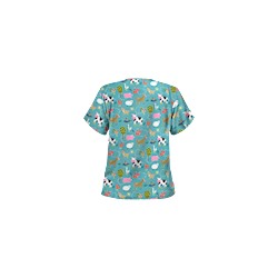 UA On The Farm Amazing Aqua Scrub Top