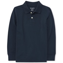 Boys Uniform Long Sleeve Pique Polo