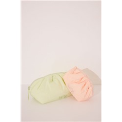 Neceser mediano nube nylon naranja