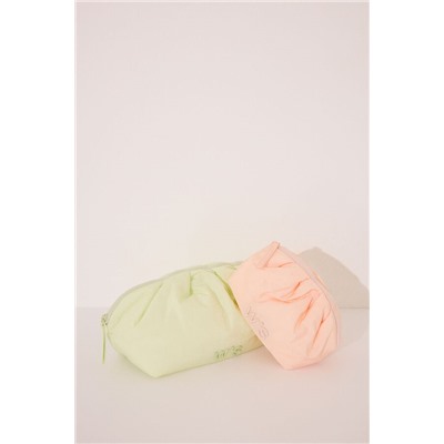 Neceser mediano nube nylon naranja