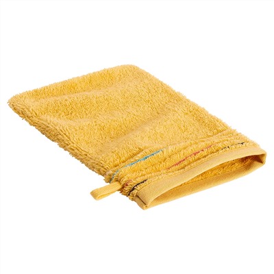 Waschhandschuh mit Streifenbordüre