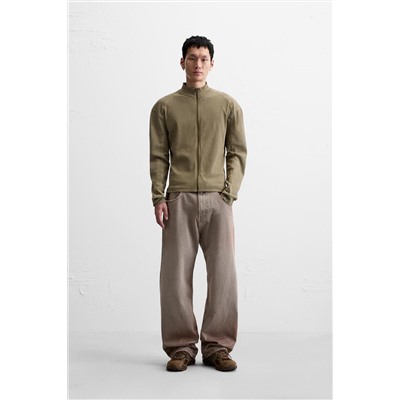SUDADERA CREMALLERA LAVADA