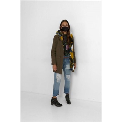 Parka militar cuello pelo