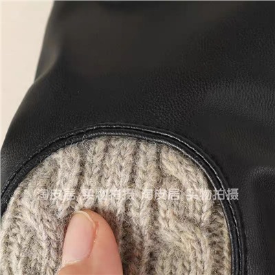 Женские перчатки из комбинированных материалов  ZAR*A