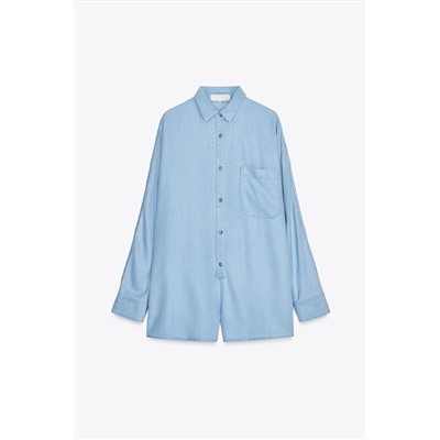 TRF FLUID DENIM JUMPSUIT