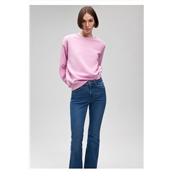 MaviBisiklet Yaka Pembe Basic Sweatshirt 1610198-71117