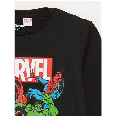LC Waikiki Bisiklet Yaka Marvel Baskılı Uzun Kollu Erkek Çocuk Pijama Takımı, LCW Kids                                            
                                            Bisiklet Yaka Marvel Baskılı Uzun Kollu Erkek Çocuk Pijama Takımı