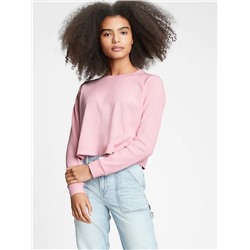 Teen Cropped Waffle-Knit Shirt
