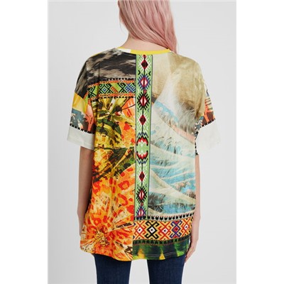 Camiseta unisex patch hawaiano