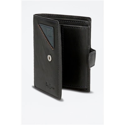 Cartera de piel Striking Negro