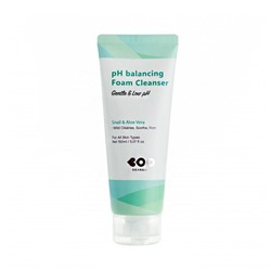 PH-Balancing Foam Cleanser, Очищающая пенка для восстановления pH-баланса с экстрактом алоэ и муцином улитки