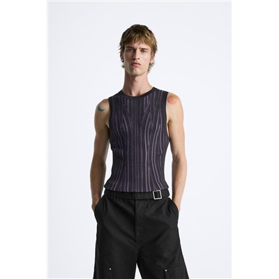 CAMISETA PUNTO TANK CONTRASTE