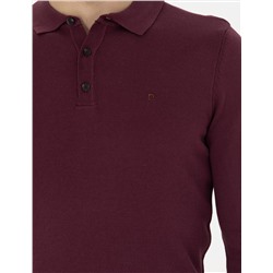 Bordo Slim Fit Basic Kazak