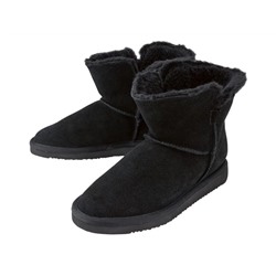ESMARA® Stiefel Damen, mit Lammfell-Futter, Veloursleder