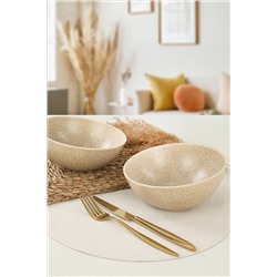 Keramika Artistik Mat Krem Kase 18 cm 2 Adet ST091102F039A000000MACD700