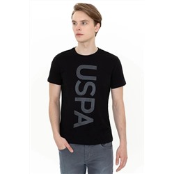 Erkek Siyah Bisiklet Yaka T-Shirt