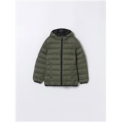 LIGHTWEIGHT HOODED PUFFER JACKET