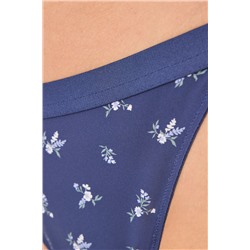 Braga brasileña tira azul estampado