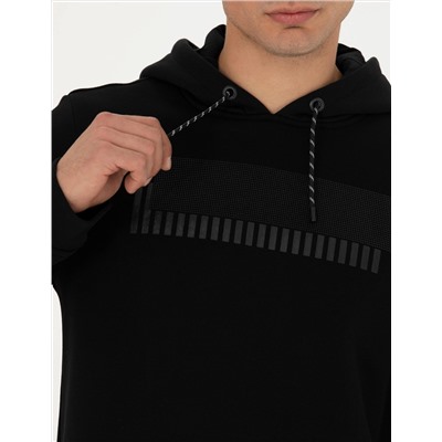 Siyah Regular Fit Sweatshirt