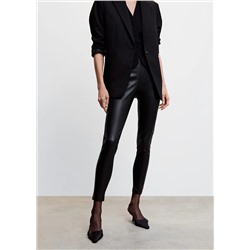 Leggings efecto piel -  Mujer | MANGO OUTLET Melilla
